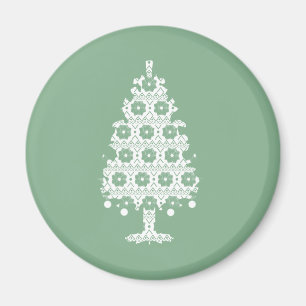 Winter Knit Christmas Tree Magnet