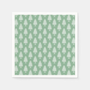 Winter Knit Christmas Tree Paper Napkins