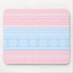 Winter Knitted Christmas Sweater Holiday Gift  Mouse Mat