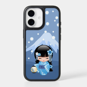 Winter Kokeshi Doll - Blue Mountain Geisha Girl