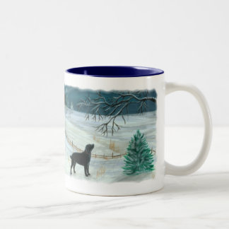 Winter Labrador Mug
