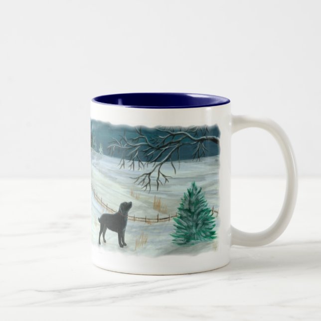 Winter Labrador Mug (Right)