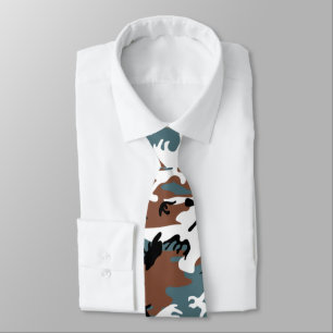 Winter Lake Camo Tie