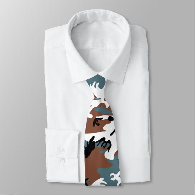 Winter Lake Camo Tie (Tied)