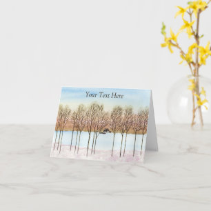 Winter Lake Card