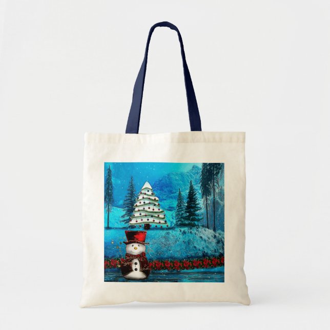 Winter Lake Christmas Folk Gift Bags (Front)