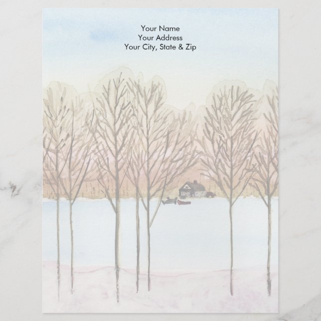 Winter Lake Customized Letterhead (Front)