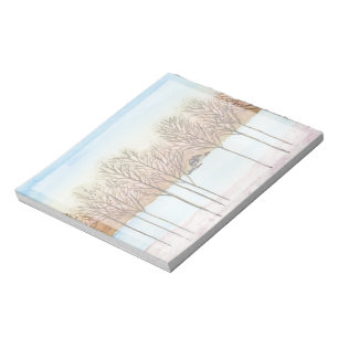 Winter Lake Getaway Notepad
