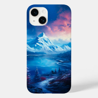 Winter Lake Illustration Case-Mate iPhone 14 Case