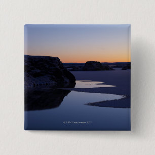 Winter, Lake Myvatn, Iceland 15 Cm Square Badge