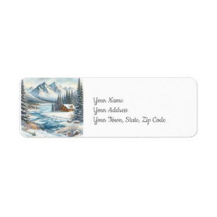 Winter Lake Return Address Label