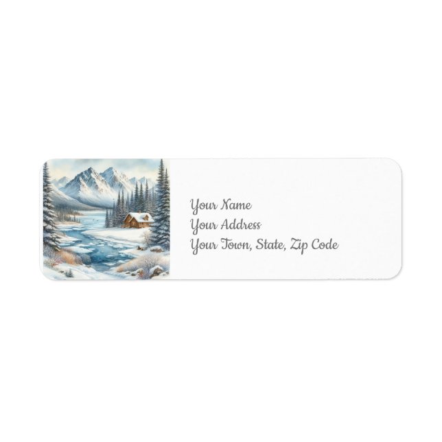 Winter Lake Return Address Label (Front)