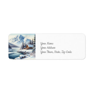 Winter Lake Return Address Label