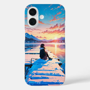 Winter Lakeside Peace iPhone 16 Case