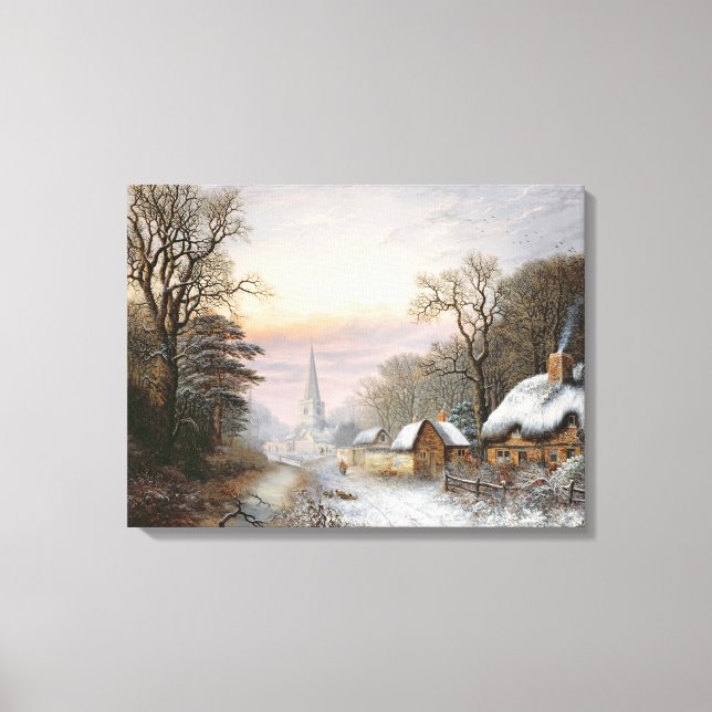 Winter landscape, 1869 canvas print (Front)