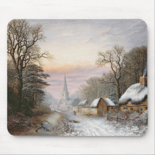 Winter landscape, 1869 mouse mat