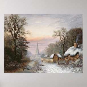 Winter landscape, 1869 poster