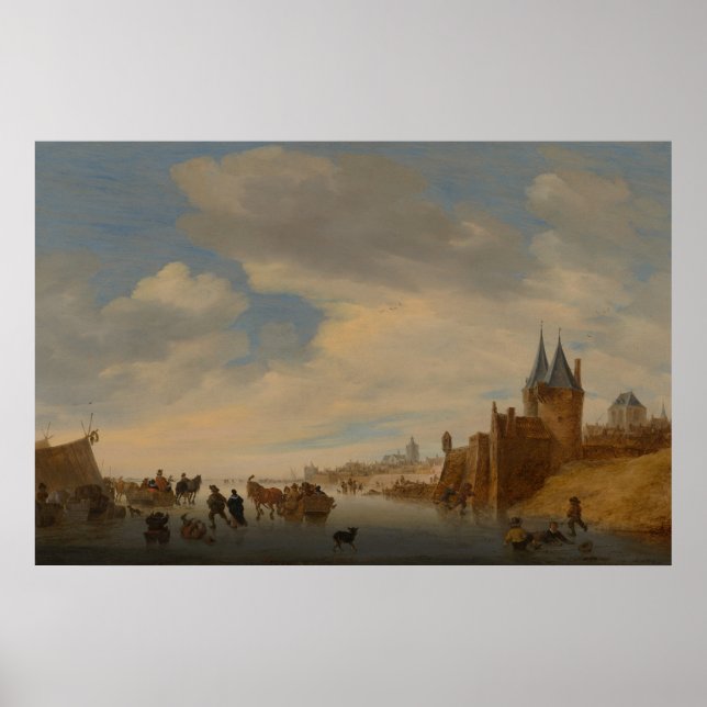 Winter Landscape at Arnhem | 1653 Poster (Front)