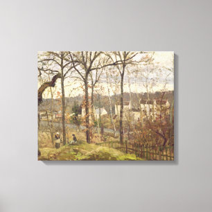 Winter Landscape at Louveciennes, c.1870 Canvas Print