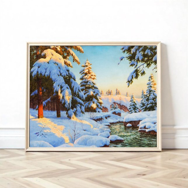Winter landscape, Bessonof  Poster (Creator Uploaded)