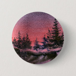 Winter Landscape Button