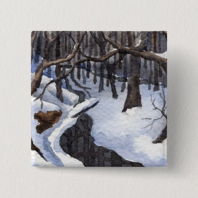 Winter Landscape Button (Front)