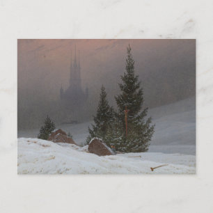 Winter Landscape by Caspar David Friedrich Postcard