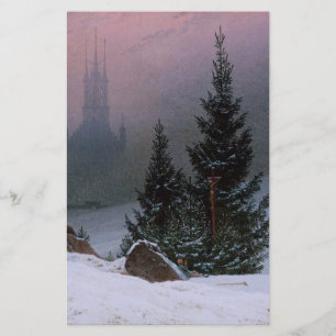 Winter Landscape (by Caspar David Friedrich) Stationery