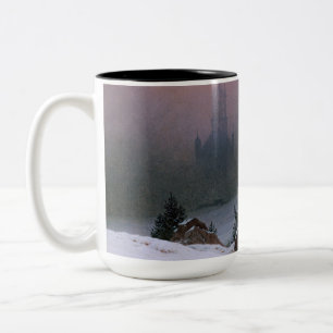 Winter Landscape (by Caspar David Friedrich) Two-Tone Coffee Mug