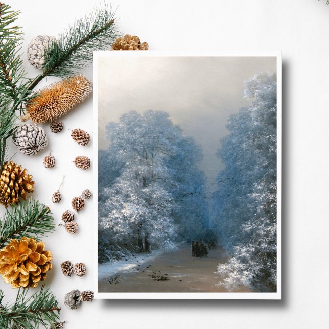 Winter landscape by Ivan Aivazovsky   Postcard (Creator Uploaded)