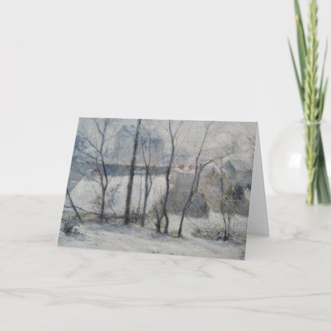 Winter Landscape (by Paul Gaugin) Card (Front)