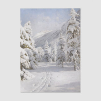Winter Landscape by Peder Mork Monsted Tissue Paper