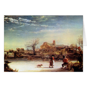 Winter Landscape by Rembrandt Harmenszoon van Rijn