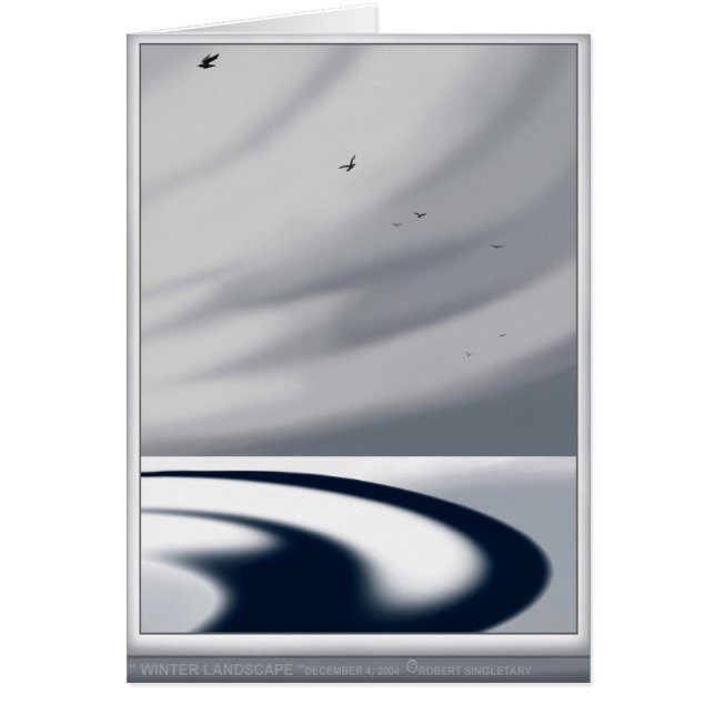 " WINTER LANDSCAPE " by: Robert Singletary (Front)