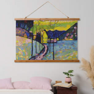 Winter Landscape by Wassily Kandinsky Hanging Tapestry