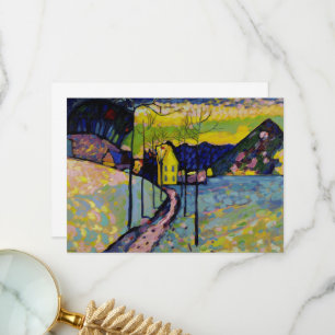 Winter Landscape by Wassily Kandinsky Thank You Card