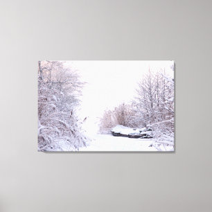 Winter landscape canvas print