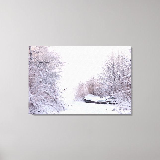 Winter landscape canvas print (Front)