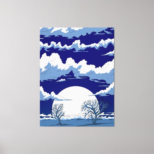 Winter Landscape Canvas Print (Front)
