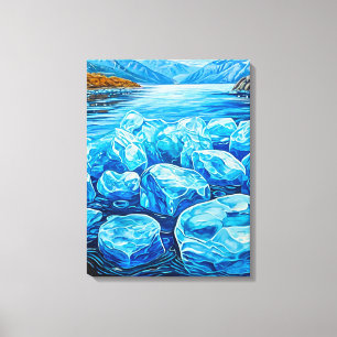 Winter landscape canvas print