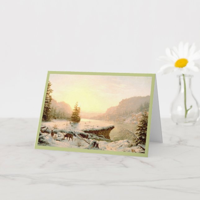 Winter Landscape  Card (Small Plant)