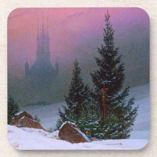 Winter Landscape Caspar David Friedrich Coaster