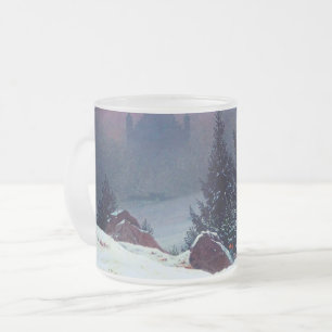 Winter Landscape Caspar David Friedrich Frosted Glass Coffee Mug