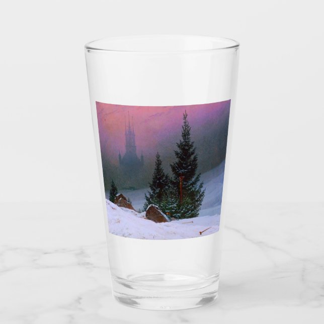 Winter Landscape Caspar David Friedrich Glass (Front)