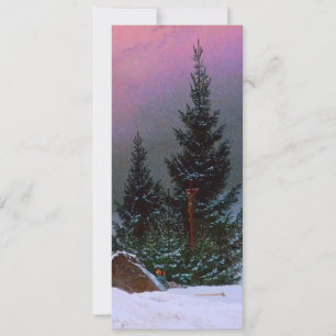 Winter Landscape Caspar David Friedrich Invitation