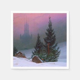Winter Landscape Caspar David Friedrich Napkin