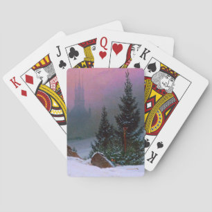 Winter Landscape Caspar David Friedrich Playing Cards