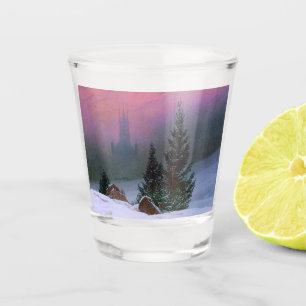 Winter Landscape Caspar David Friedrich Shot Glass