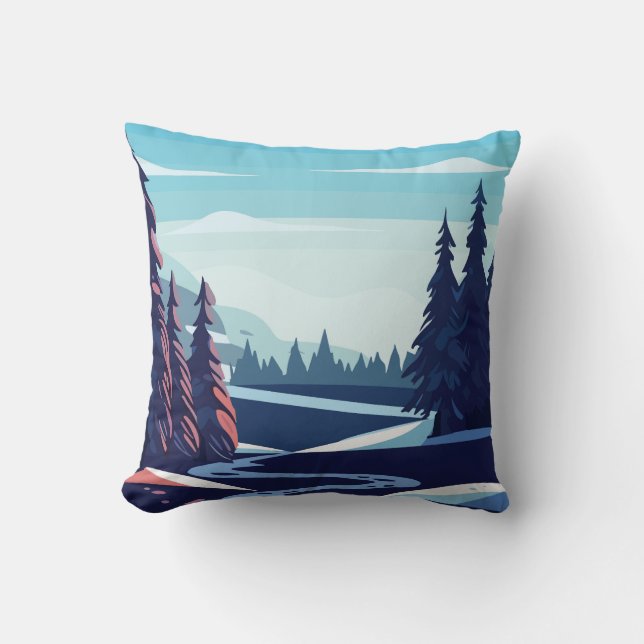 Winter landscape cushion (Front)