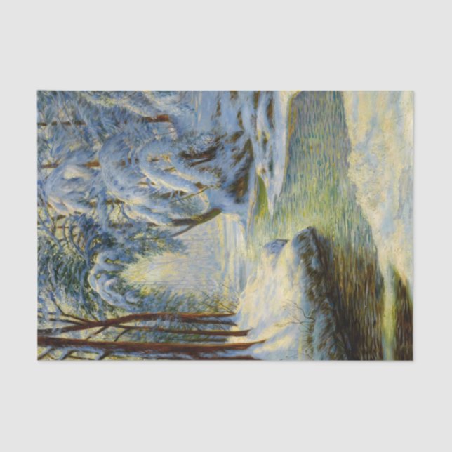 Winter Landscape, Decoupage Tissue Paper (Front)